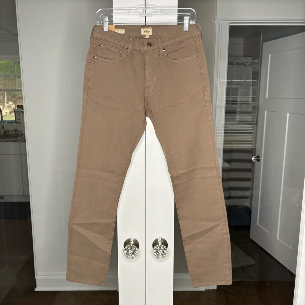 J. Crew 484 Slim-fit Garment-dyed Five-pocket Pant Vintage Dill
